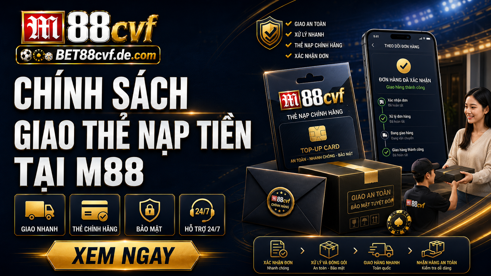 Chính sách giao hàng tại M88