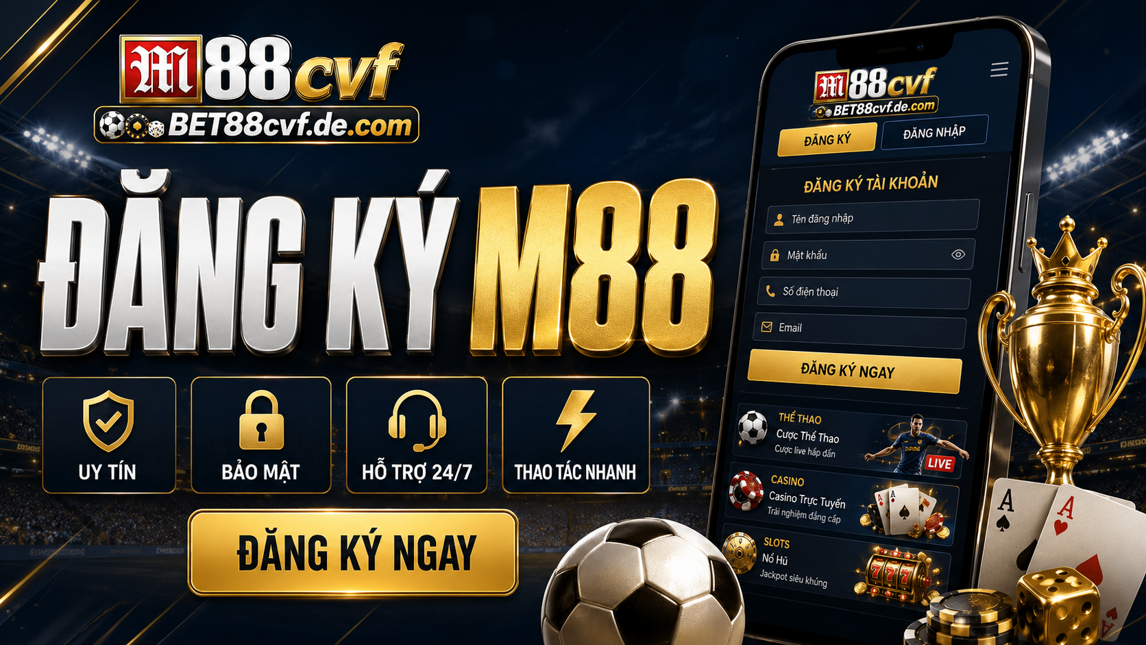 Hướng dẫn đăng ký M88