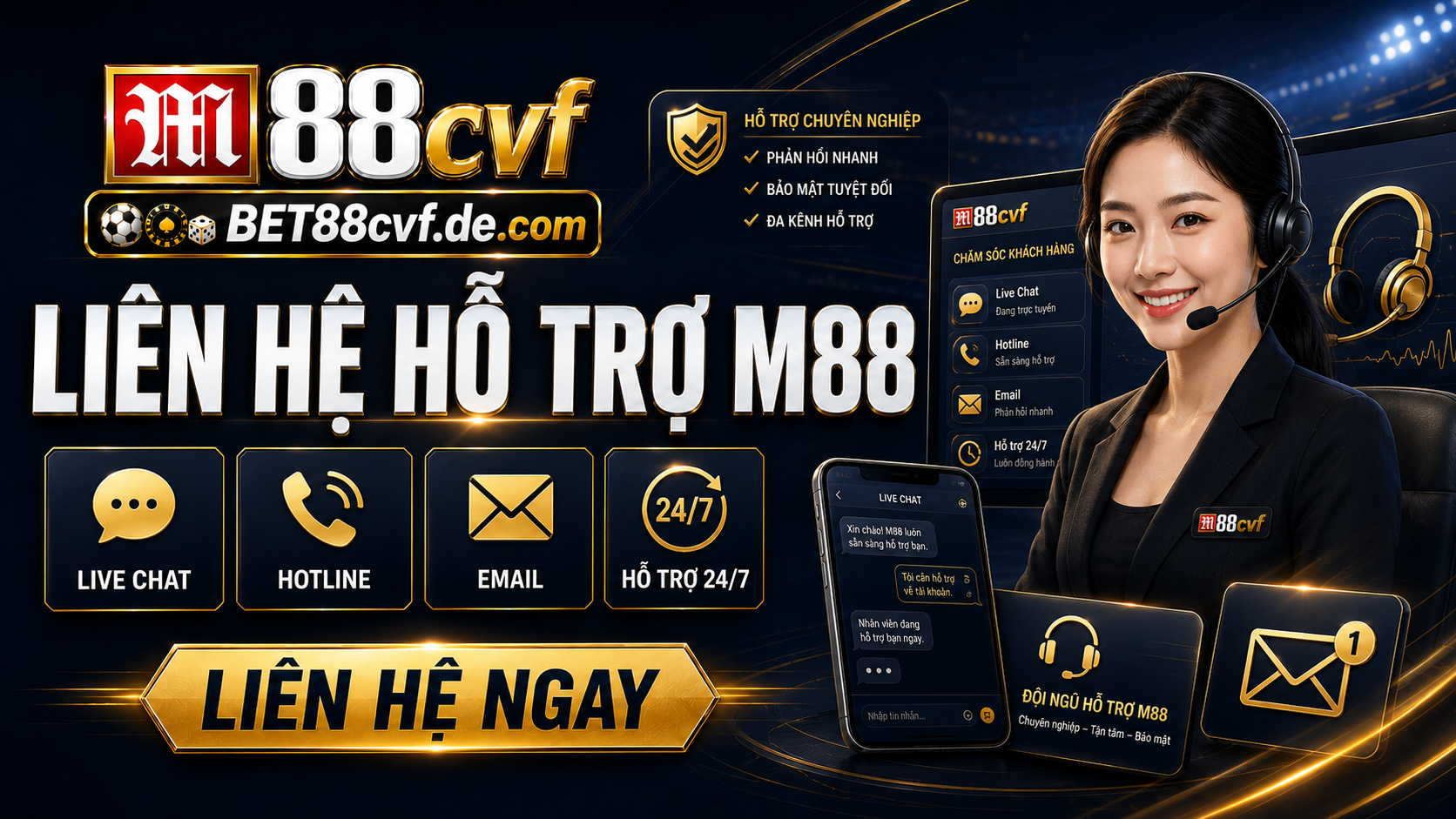 Liên hệ hỗ trợ M88