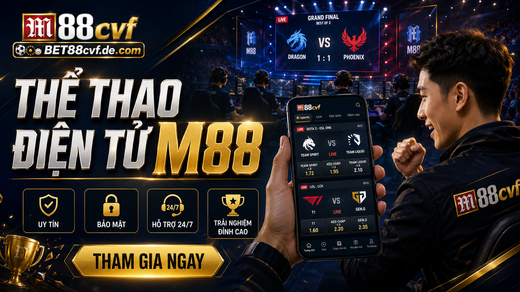 Cac uu diem noi bat cua he sinh thai cuoc Esports M88
